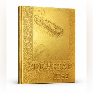 1952 Agrarian Hayward High School Yearbook Hayward CA California Gold Cover